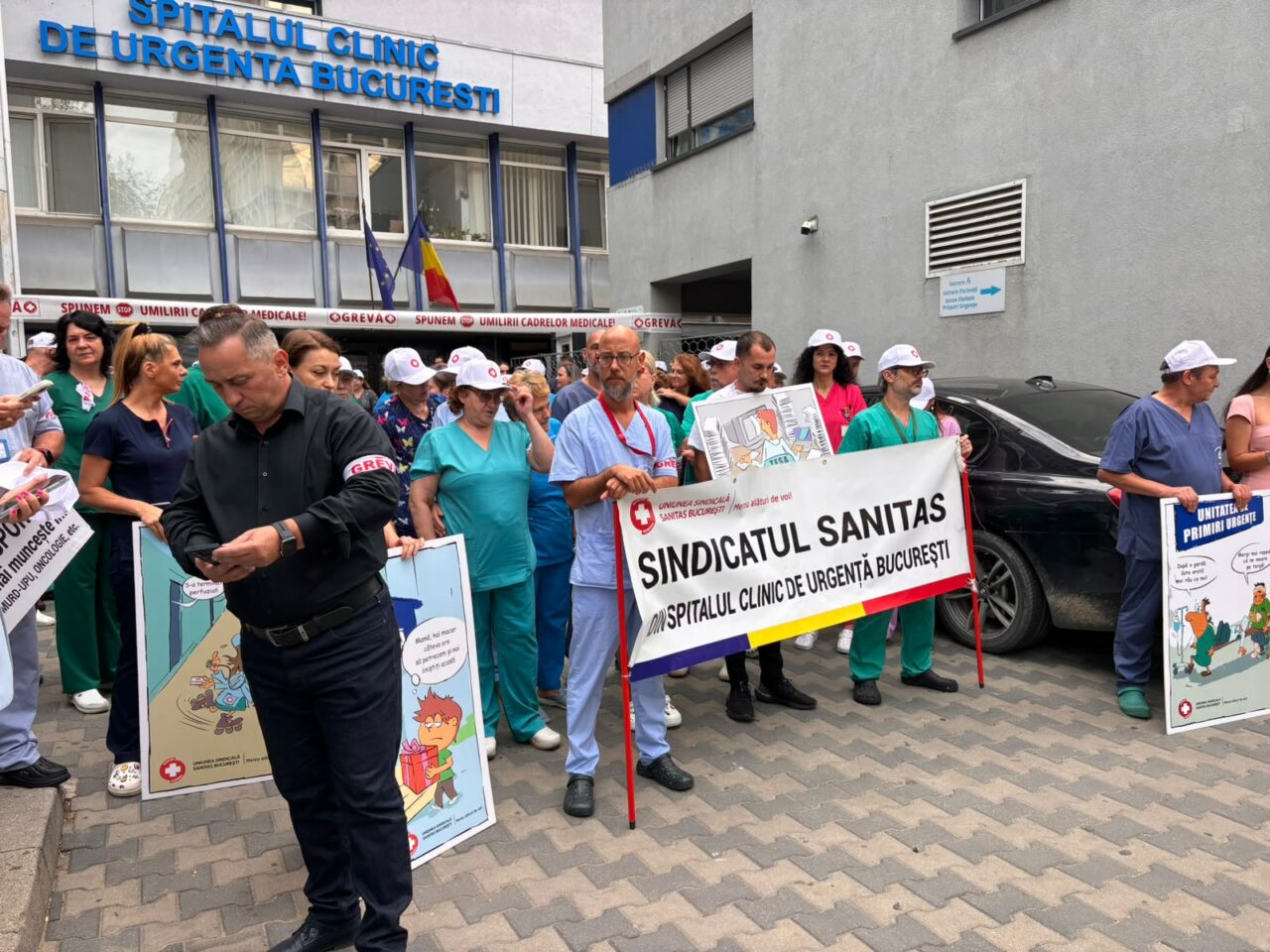 A &icirc;nceput greva generală &icirc;n sănătate. Angajații din peste 400 de spitale din țară participă la protest