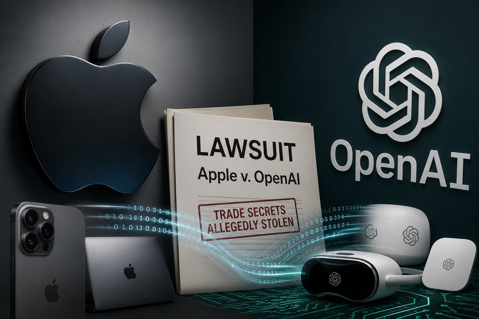 Apple dă &icirc;n judecată OpenAI, acuz&acirc;nd-o că i-a furat secretele comerciale pentru a-şi crea noile dispozitive cu inteligenţă artificială