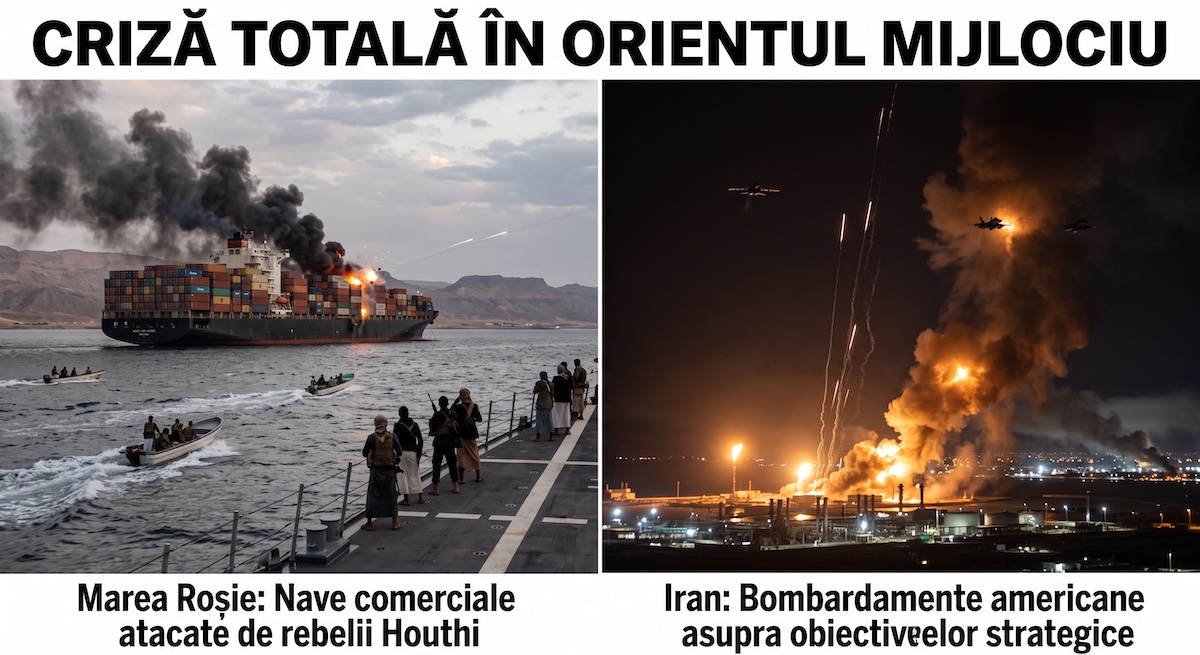 Criză totală &icirc;n Orientul Mijlociu. SUA bombardează Iranul, rebelii Houthi lovesc &icirc;n Marea Roșie