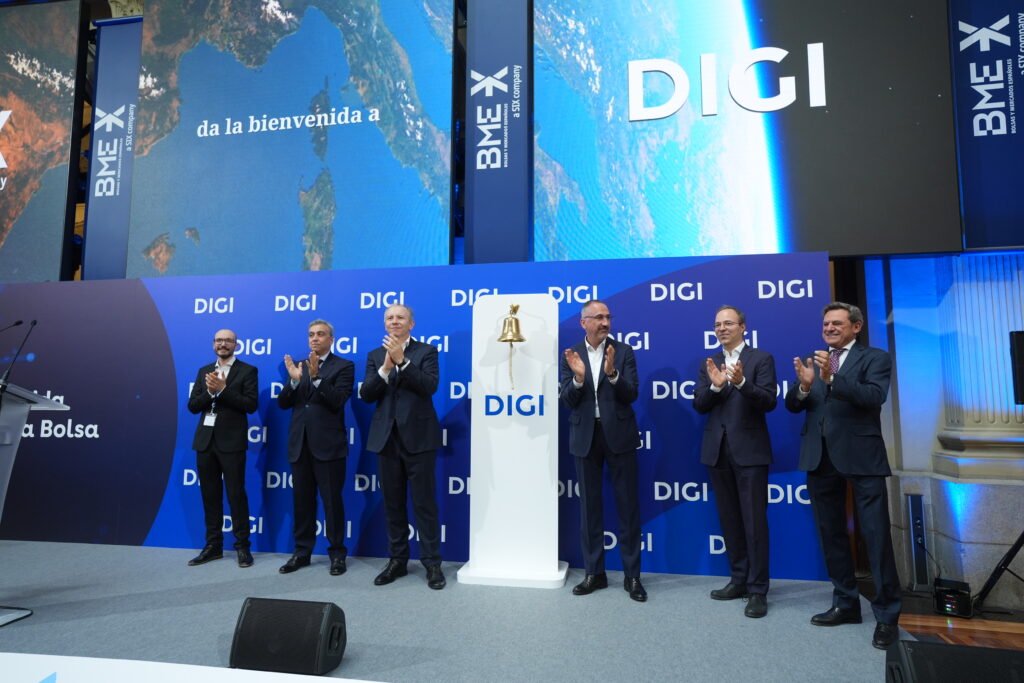 Digi Spain s-a listat pe Bursa de Valori Madrid astăzi, 16 iulie / Digi Communications, prin intermediul Digi Romania, deține &icirc;n continuare aproximativ 80% din capitalul social al Digi Spain