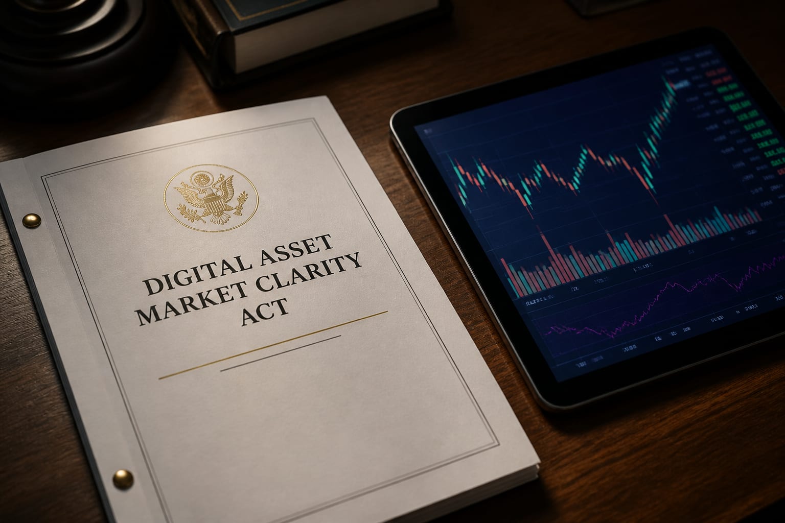 Digital Asset Market Clarity Act, blocat de c&acirc;știgurile crypto ale lui Donald Trump