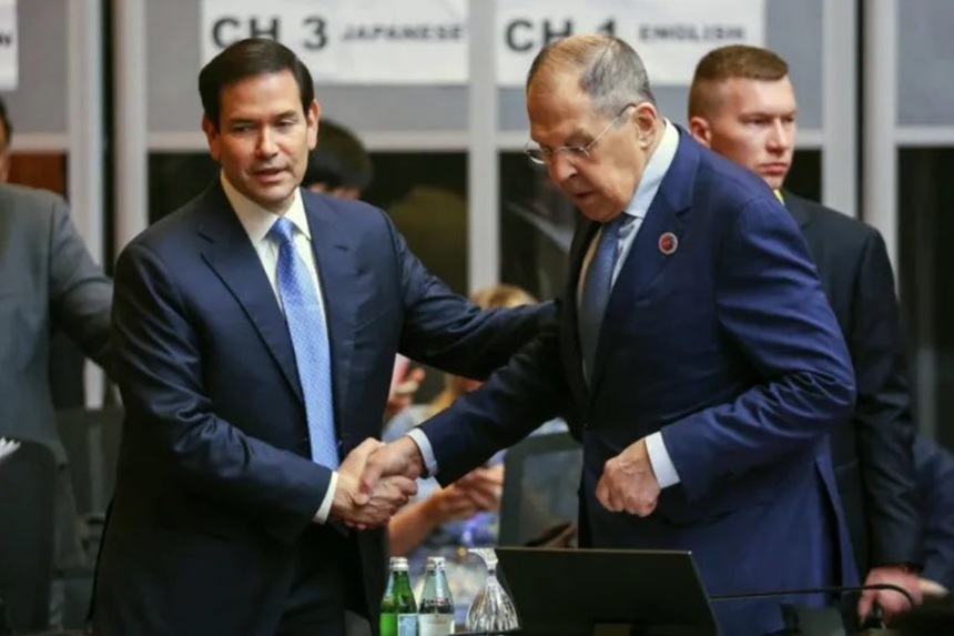 Discuţii &icirc;ntre ministrul rus de Externe, Serghei Lavrov, şi secretarul de stat al SUA, Marco Rubio