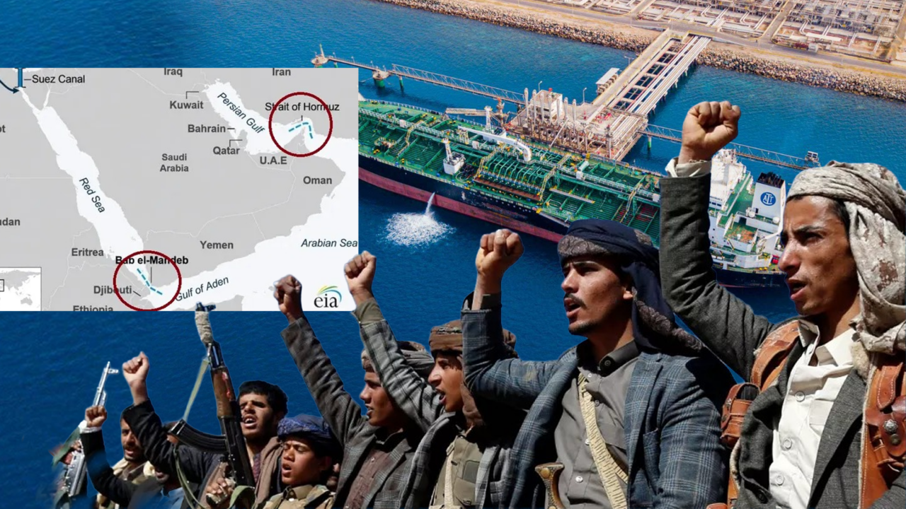 Două nave-cisternă cu petrol din Arabia Saudită nu au putut traversa str&acirc;mtoarea Bab-el-Mandeb din cauza blocadei impuse de rebelii houthi