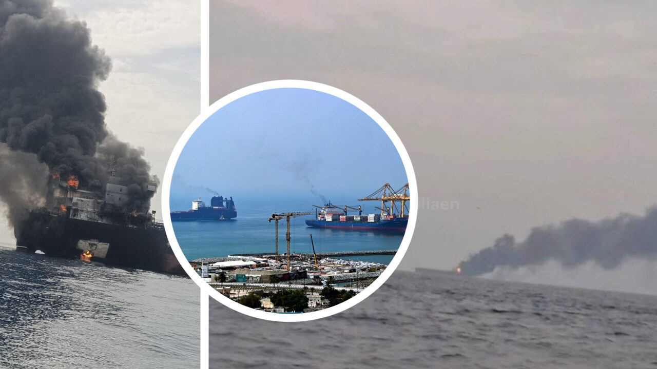 Două petroliere grecești, atacate cu rachete &icirc;n Str&acirc;mtoarea Ormuz, &icirc;n timp ce conflictul dintre SUA și Iran escaladează. Un petrolier arde &icirc;n derivă