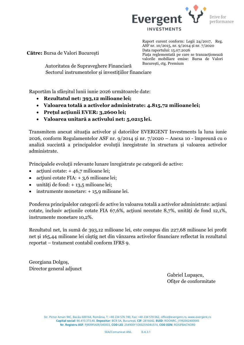 EVERGENT INVESTMENTS S.A. (EVER)