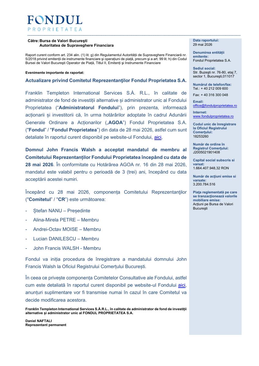 FONDUL PROPRIETATEA (FP)