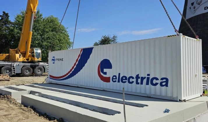 FOTO Șantierul instalației de stocare a energiei de 70 MWh a Electrica avansează.&rdquo;Mai avem puțin și e gata&rdquo;