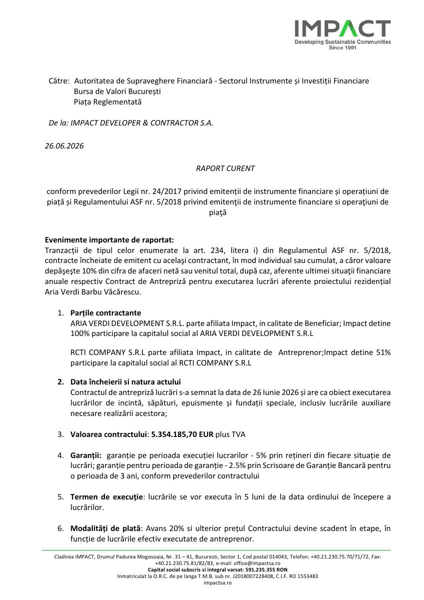 IMPACT DEVELOPER & CONTRACTOR (IMP27E)
