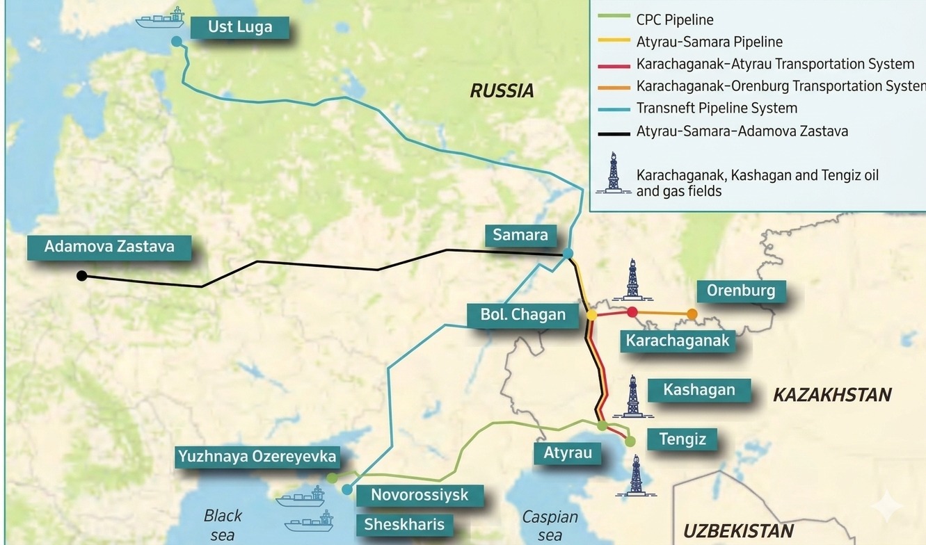 Kazahstanul condamnă atacurile asupra petrolierelor care &icirc;ncarcă țiței prin terminalul CPC și cere măsuri pentru protejarea exporturilor; infrastructura este esențială pentru aprovizionarea Rom&acirc;niei și UE