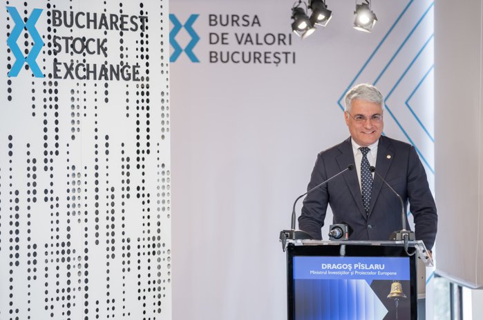 Ministrul Investiţiilor Europene, Dragoş P&icirc;slaru, spune la listarea Graffiti Plus la BVB că o treime din finanţarea pentru Rom&acirc;nia &icirc;n 2028-2034 trebuie să meargă către sectorul privat