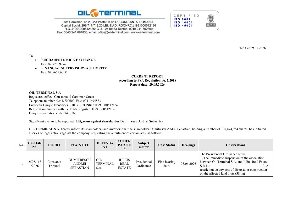 OIL TERMINAL S.A. (OIL)