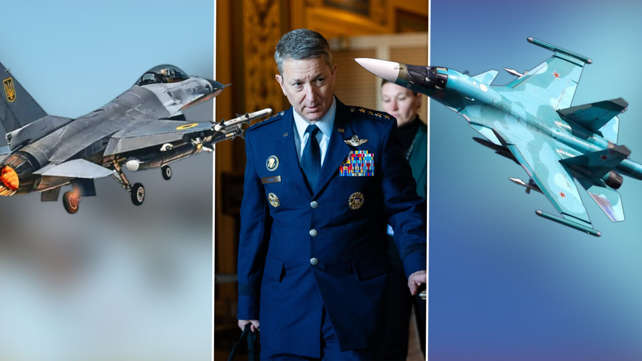 Premieră istorică pe frontul din Ucraina. Generalul american Dan Caine afirmă că un F-16 al Ucrainei a dobor&acirc;t un avion de v&acirc;nătoare rusesc