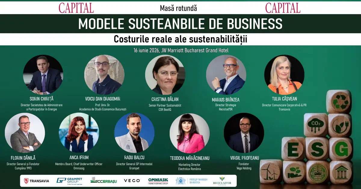 Sustenabilitate. Marius Br&icirc;nzea: Sustenabilitatea reprezintă un deziderat suprem al omenirii, &icirc;nsă rezolvarea vine doar de la modele economice circulare (video)