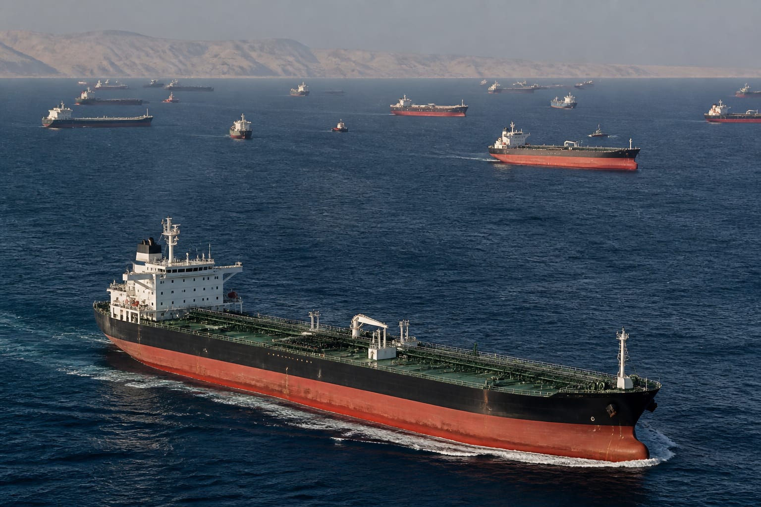 Traficul prin Str&acirc;mtoarea Hormuz s-a &icirc;njumătățit, riscul pentru petrol și transport crește