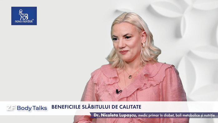 ZF Body Talks. Dr. Nicoleta Lupaşcu: Schimbarea stilului de viaţă prin grija la alimentaţie şi mişcarea constantă este baza de prevenţie a bolilor cronice