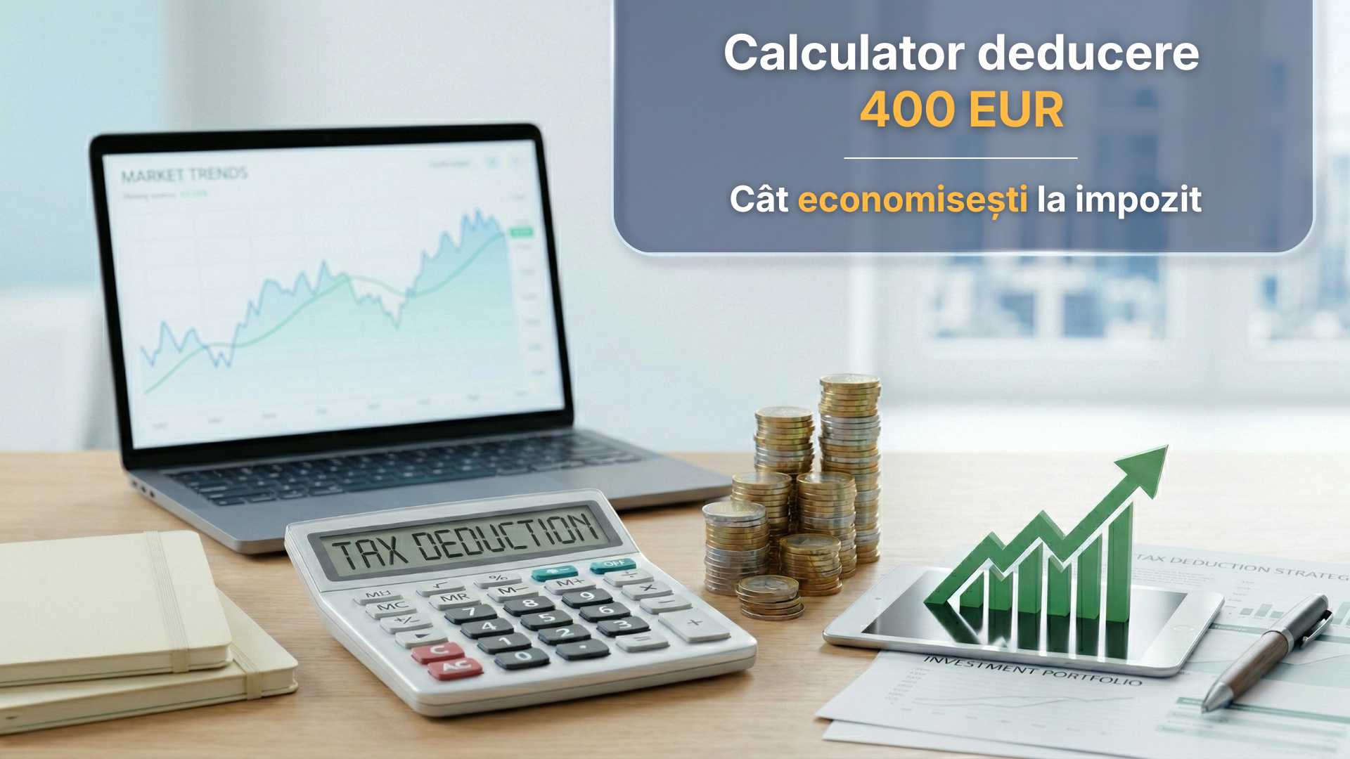 Calculator deducere 400 EUR — cât economisești | Goldring 2026