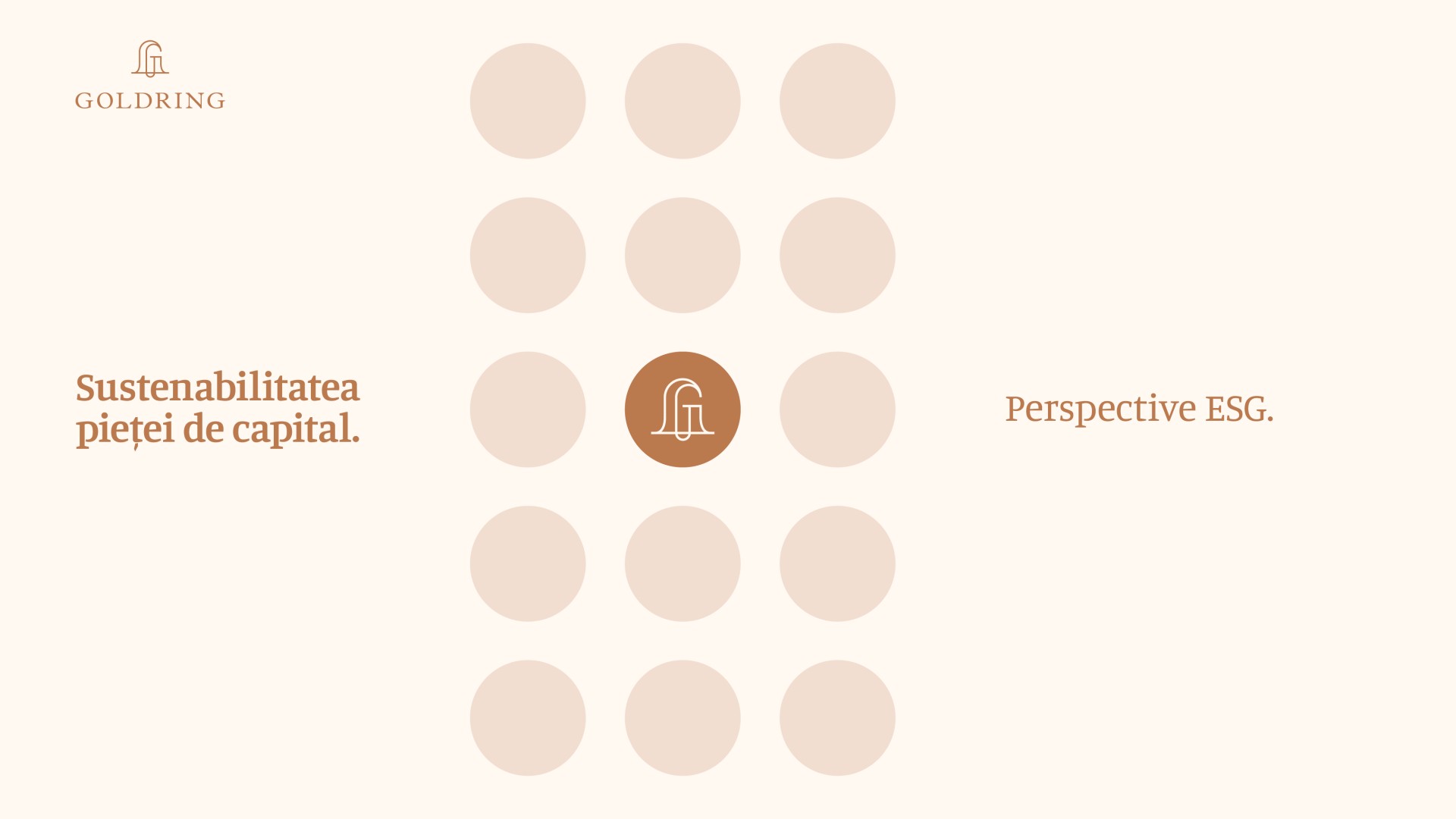 Sustenabilitatea pieței de capital. Perspective ESG