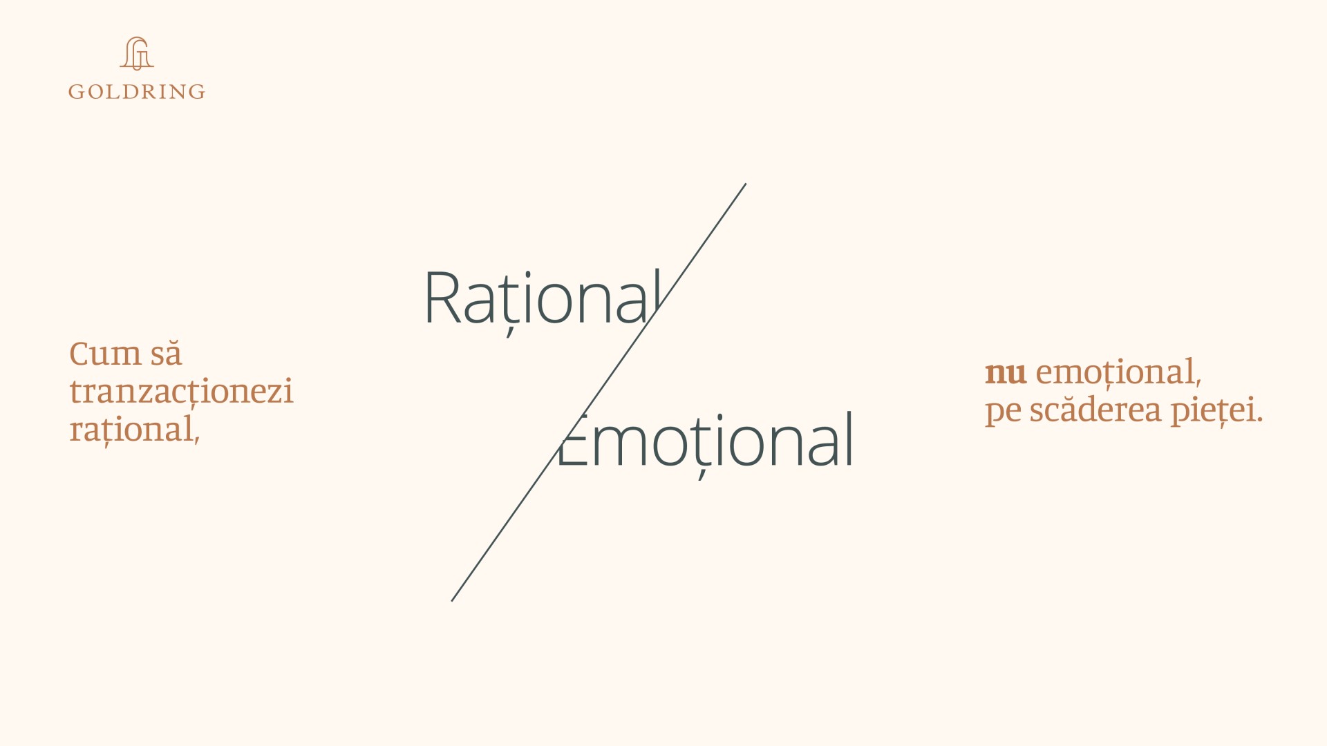 Cum tranzacționezi rațional, nu emoțional pe scăderea pieței