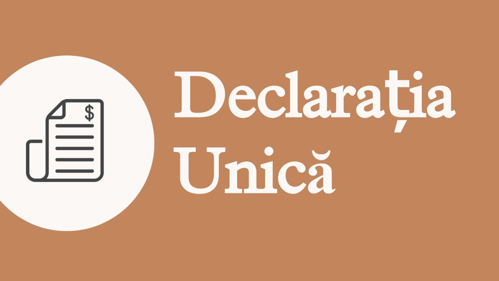 Declarația unică