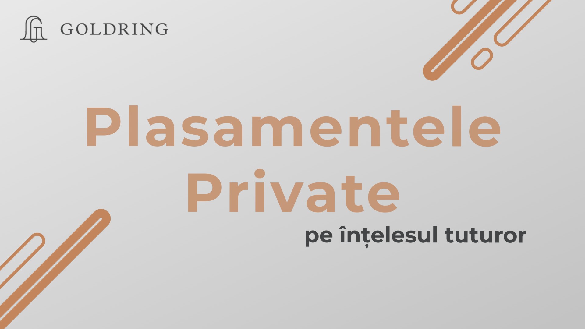 Plasamentele private pe înțelesul tuturor