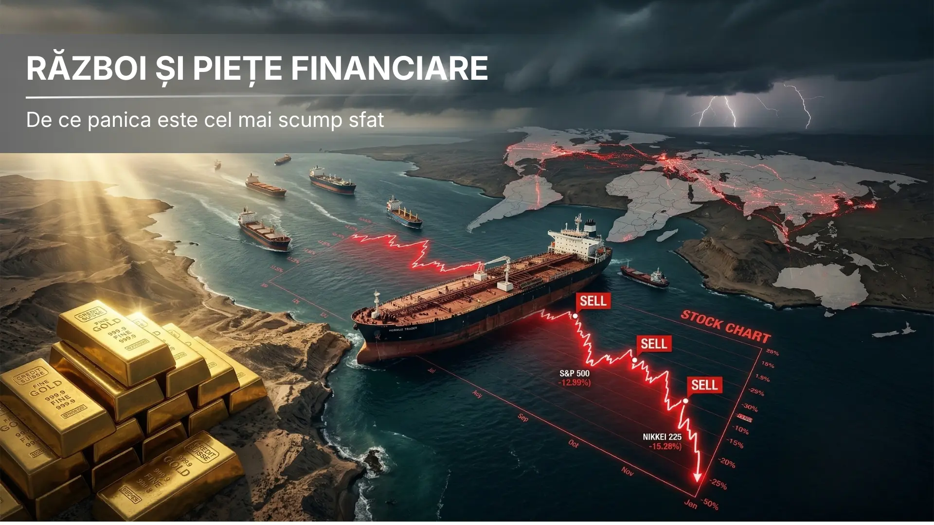 Război și piețe financiare: de ce panica este cel mai scump sfat